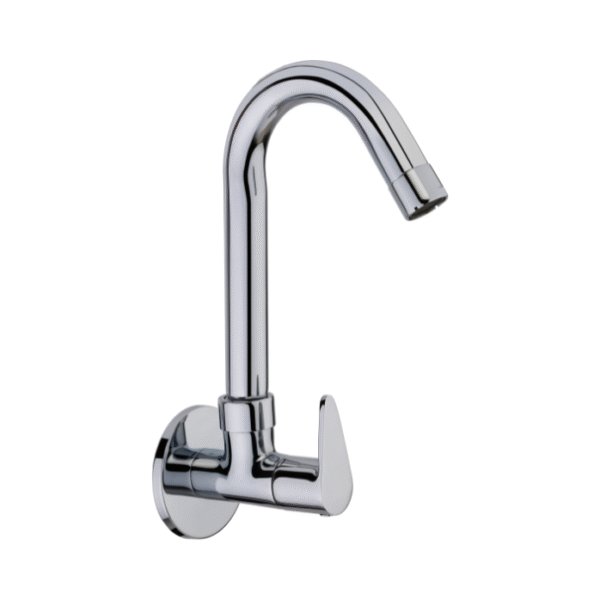Sink Cock With Swinging Spout