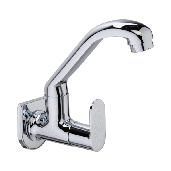 Sink Cock With Swinging Spout